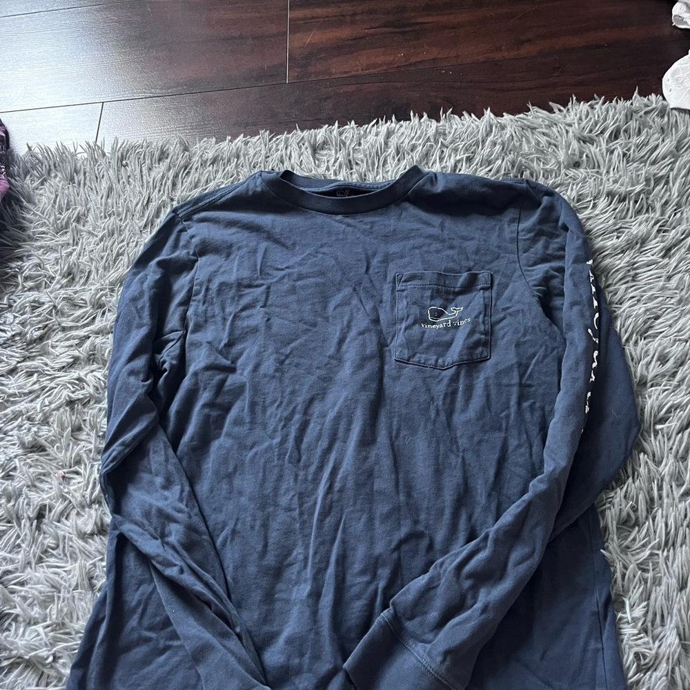 Women's Navy Long Sleeve Shirt